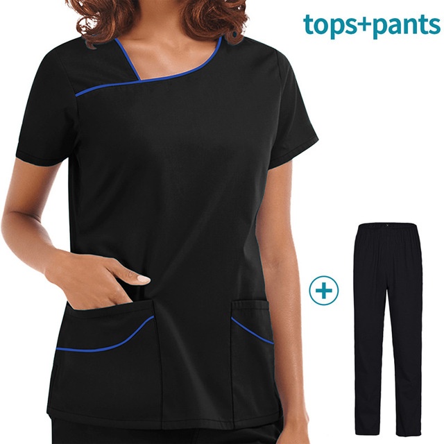 Surgical Uniforms,Women Wear Scrub Suits,Medical Scrubs Set Blouse