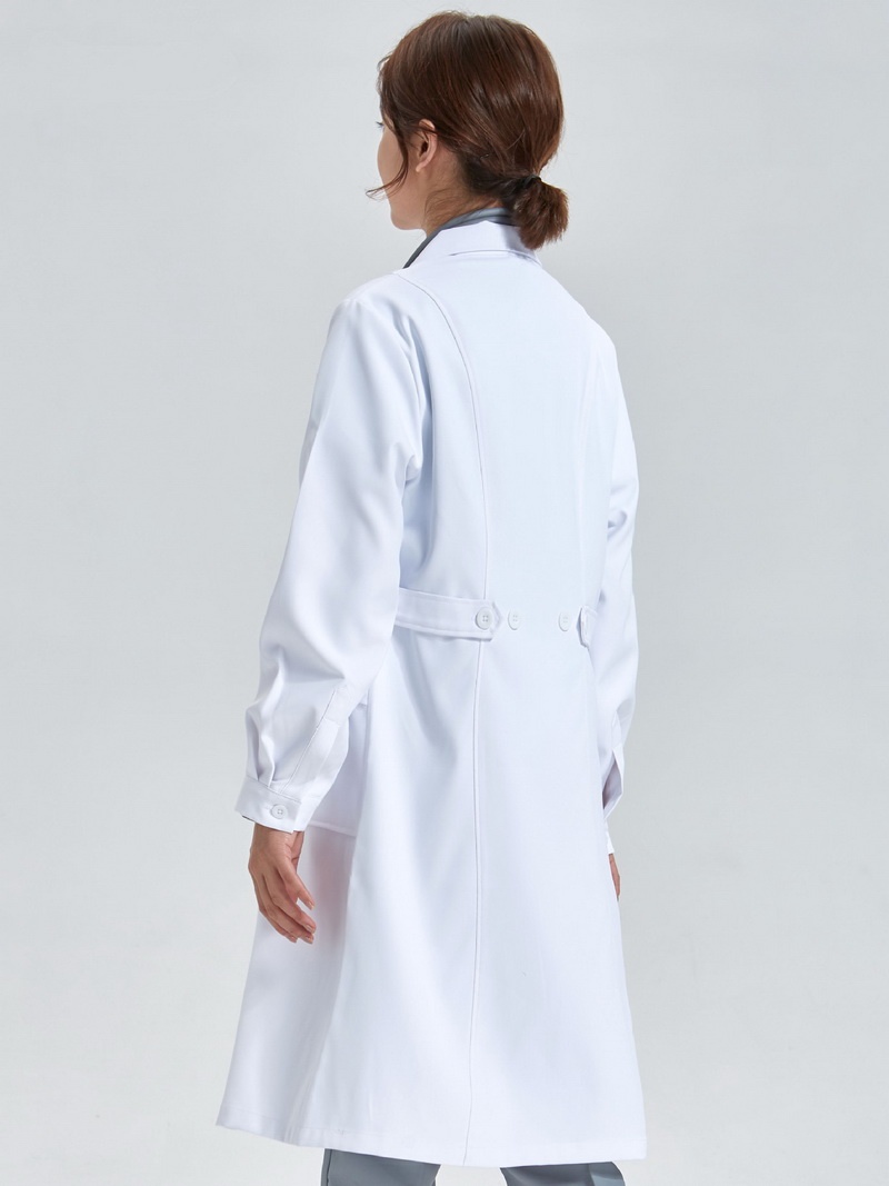 White Lab Coat, Long Sleeve Doctor Nurse Work Clothes, Beauty salon clothes