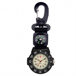 Sports Fob Watches with Canvas Strap and Compass
