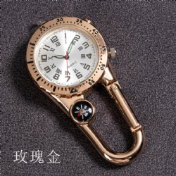 High End Carabiner Fob Watches with Lamp