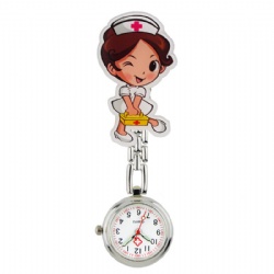 Cartoon Fob Watch Lovely Nurse