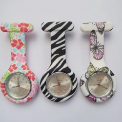 Printed Silicone Nurse Clip Watches