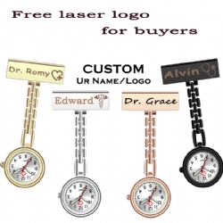 Personalized Nurse Gift Brooch Watch